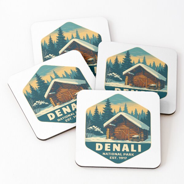 Item preview, Denali National Park Retro Mountain Wilderness Sticker designed and sold by Ismeal Von.