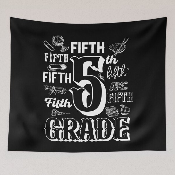 Item preview, Typography Fifth Grade Team Student Teacher designed and sold by SakuraPxl.