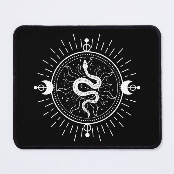 Item preview, Celestial Snake Occult Symbol with Moon Phases Art designed and sold by Parkerzz.