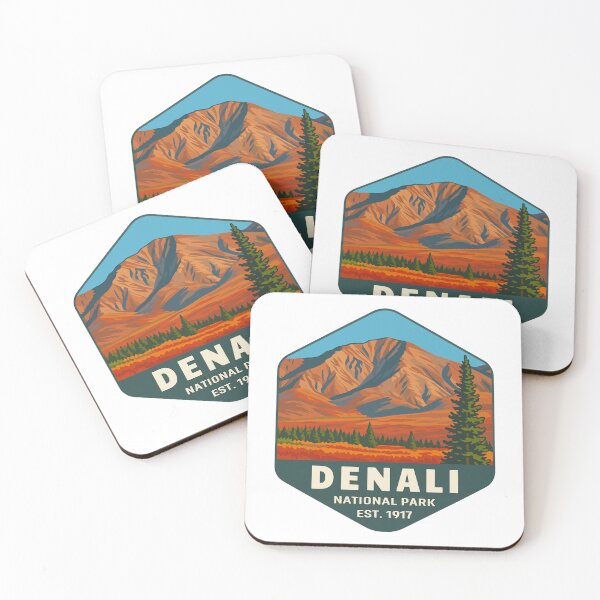 Item preview, Denali National Park Retro Mountain Wilderness Sticker designed and sold by Ismeal Von.