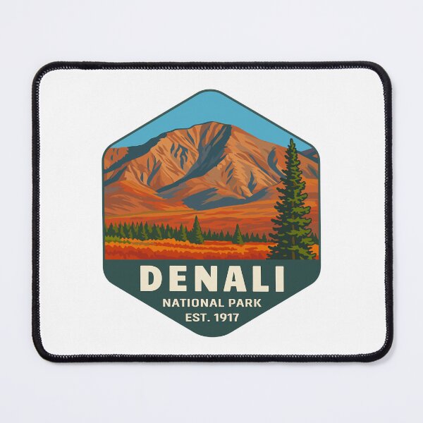 Item preview, Denali National Park Retro Mountain Wilderness Sticker designed and sold by Ismeal Von.