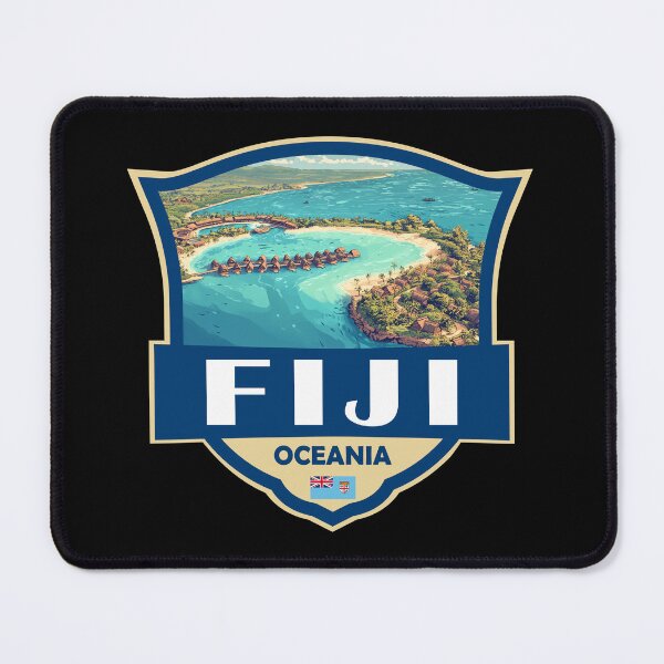 Item preview, Fiji Illustration Retro Badge designed and sold by KrisSidDesigns.