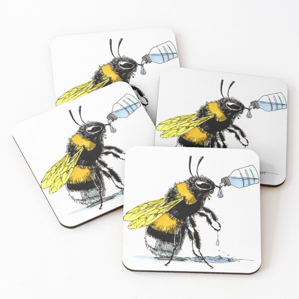 Item preview, Thirsty Bee designed and sold by Scribbles & Doodles by Jinx.