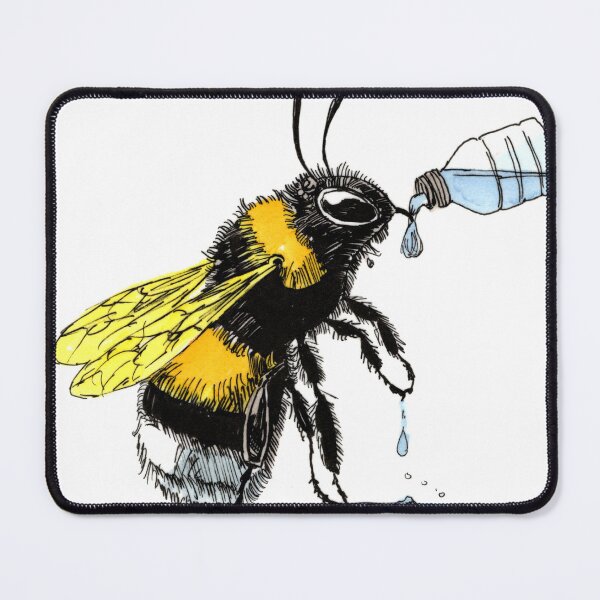 Item preview, Thirsty Bee designed and sold by Scribbles & Doodles by Jinx.