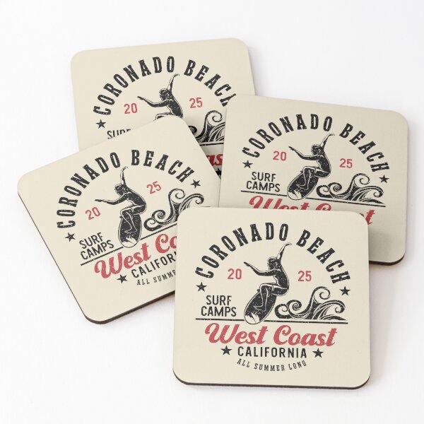 Item preview, Surfing Coronado Beach Surf Camp San Diego County California designed and sold by eclecTEEq.
