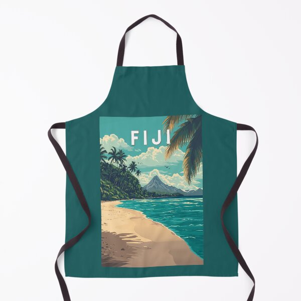 Item preview, Fiji Illustration Travel Art Vintage designed and sold by KrisSidDesigns.