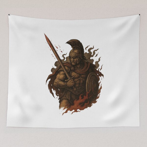 Item preview, Ares God of War – Dark Mythological Battle Art designed and sold by Nuvijo.