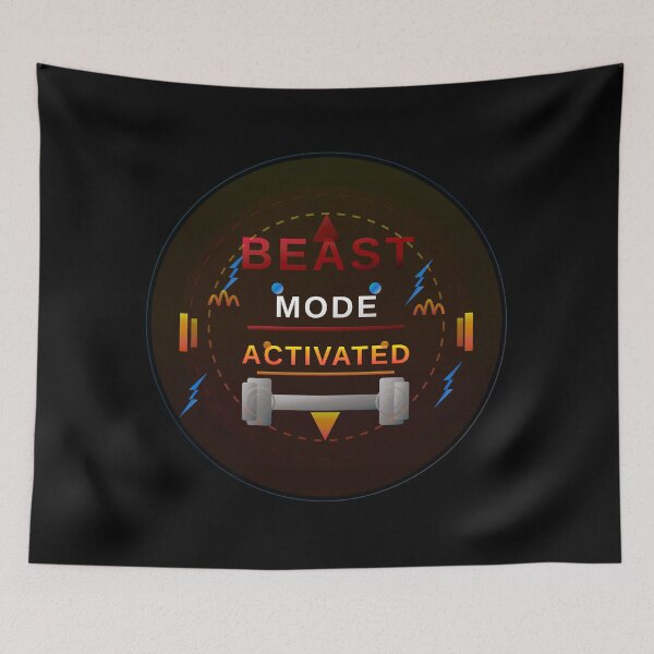 Item preview, Beast Mode Activated - Gym Fitness Motivation Design designed and sold by Pickmash.