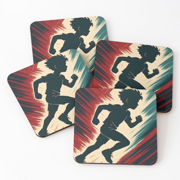 Item preview, Dynamic Running Silhouette Art – Retro Speed Motion Poster Design designed and sold by AbstractAuraArt.