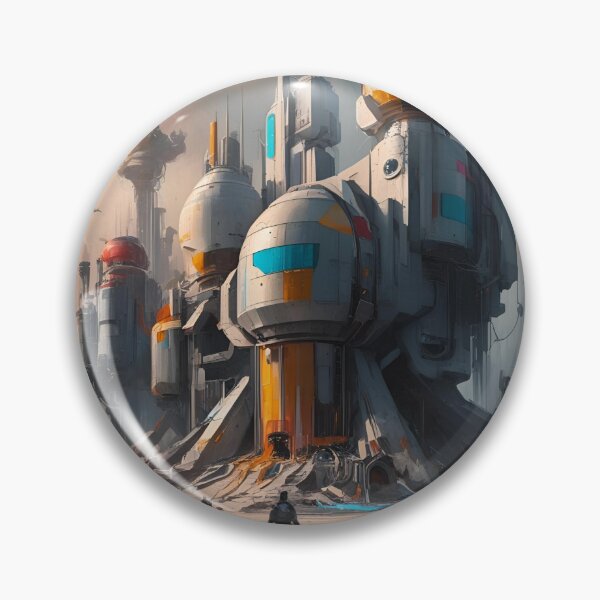 Item preview, Futuristic Cityscape With Space Structures and Advanced Architecture designed and sold by Rue Market.
