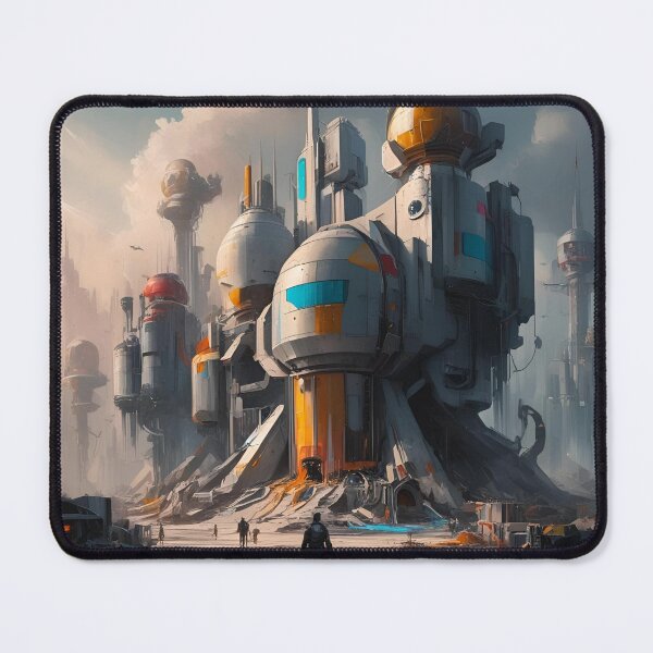 Item preview, Futuristic Cityscape With Space Structures and Advanced Architecture designed and sold by Rue Market.