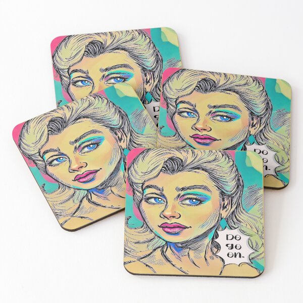 Item preview, Blonde Woman Pop Art Sass Portrait designed and sold by gleefulme.