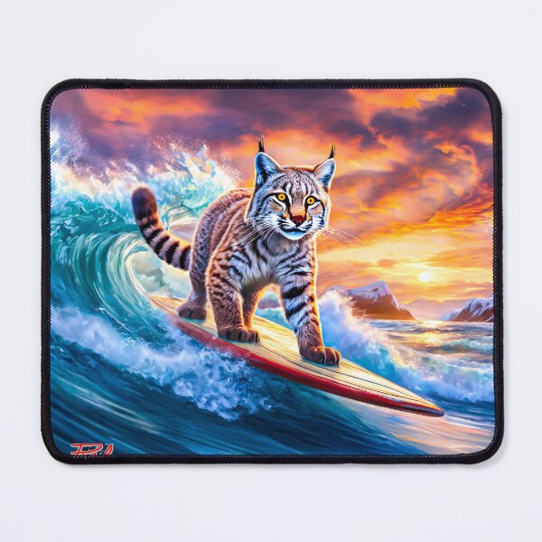 Item preview, Bobcat Surfing Design by Rich AMeN Gill designed and sold by RichAMeNGill.