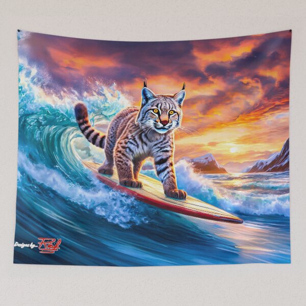 Item preview, Bobcat Surfing Design by Rich AMeN Gill designed and sold by RichAMeNGill.