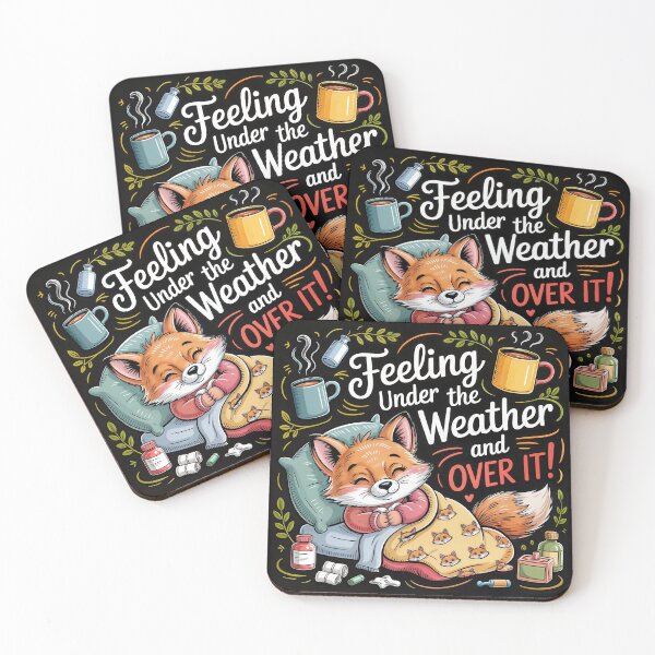 Item preview, Sick Day Snuggles: Foxy and Fed Up! designed and sold by ForeverPrintsOK.