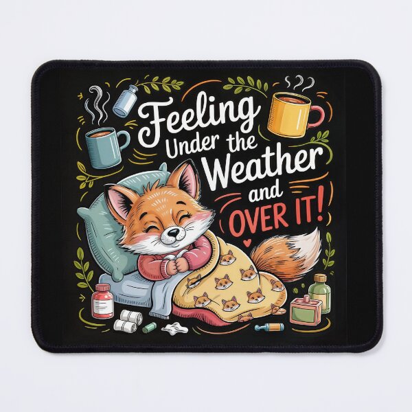 Item preview, Sick Day Snuggles: Foxy and Fed Up! designed and sold by ForeverPrintsOK.