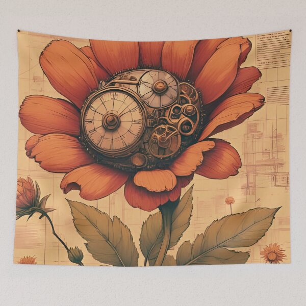 Item preview, “Petals of Time” Steampunk Mechanical Flower.  designed and sold by coolcomonshirts.
