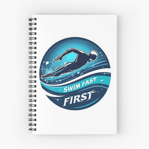 Item preview, Swim Fast First – Triathlon Start Strong Sticker designed and sold by Triathlongram.