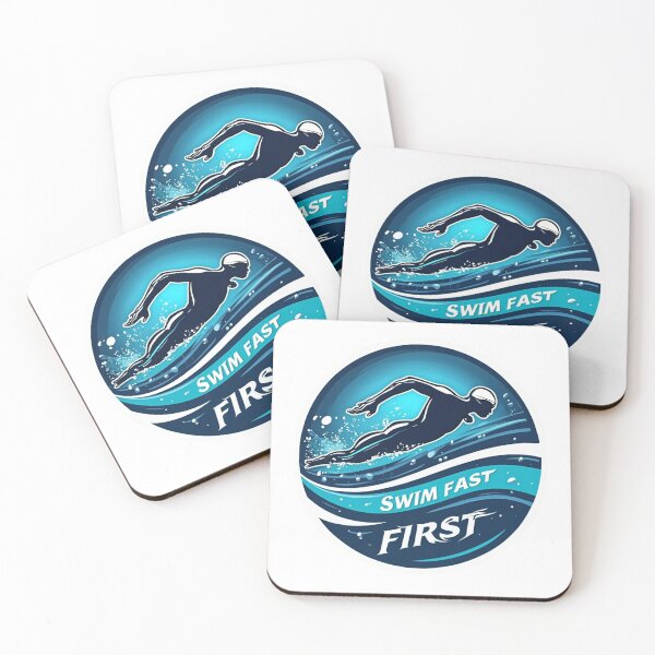 Item preview, Swim Fast First – Triathlon Start Strong Sticker designed and sold by Triathlongram.