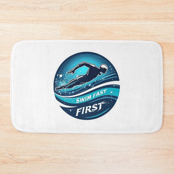 Item preview, Swim Fast First – Triathlon Start Strong Sticker designed and sold by Triathlongram.