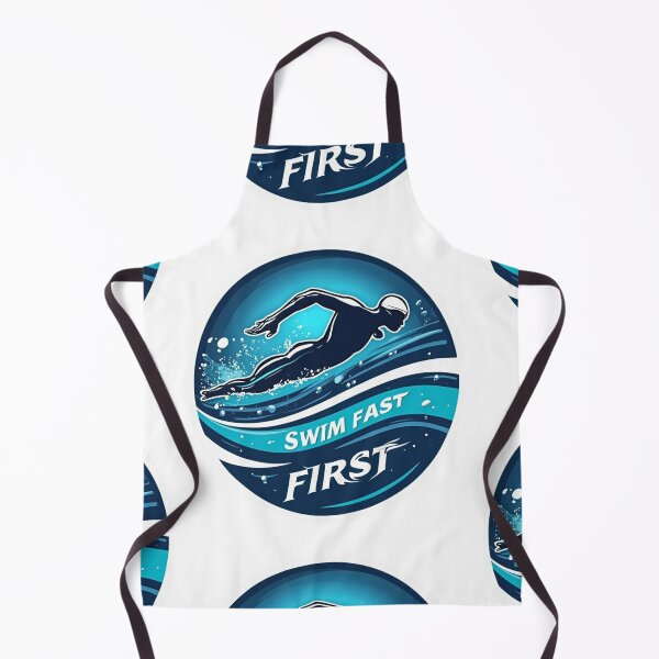 Item preview, Swim Fast First – Triathlon Start Strong Sticker designed and sold by Triathlongram.