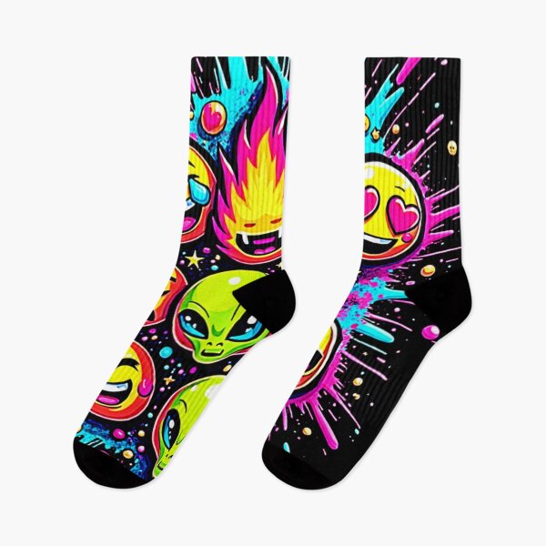 Item preview, Neon Funky Emoji Mix designed and sold by Health And Fitness Posts e-Store.