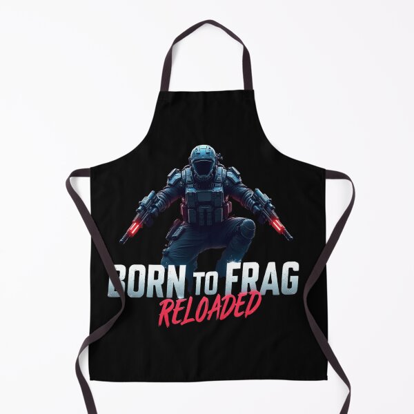 Item preview, Born to Frag – Reloaded | Epic FPS Gamer Shirt / Poster designed and sold by KostekShop.