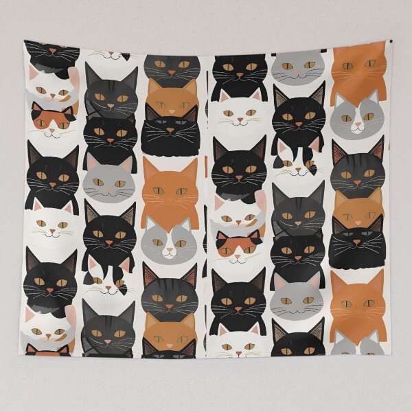Item preview, Black Cat Pattern designed and sold by PatronesKawai.