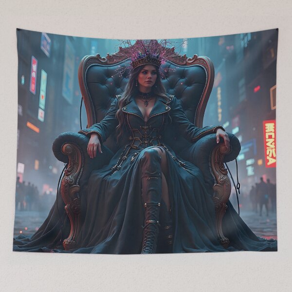 Item preview, Neon Byzantium: Where Queens Forge Kingdoms from Ruin designed and sold by vividcrucibledesigns.