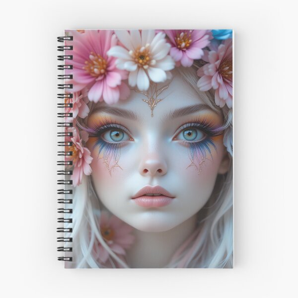Item preview, The face of the female elf is integrated with the flowers designed and sold by nadeem4design.