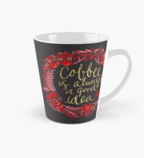 Kaffee auf Holzkohle Tasse (groß)