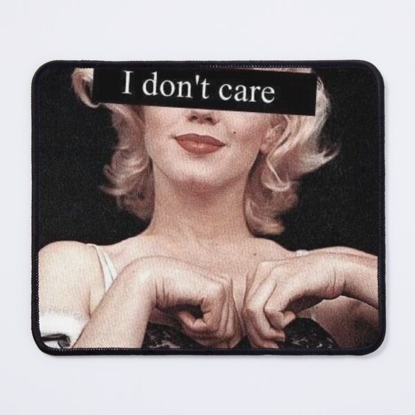 Item preview, i dont care designed and sold by Cine Merch.