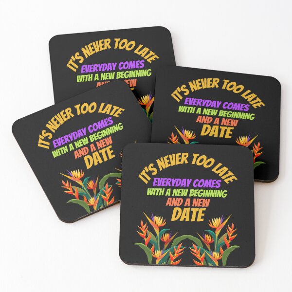 Item preview, New Beginnings Daily – Motivational Floral Quote Design designed and sold by Karim-Karem.