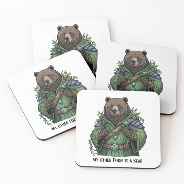 Item preview, My other form is a bear - Druid Tee designed and sold by ThreadedTavern.