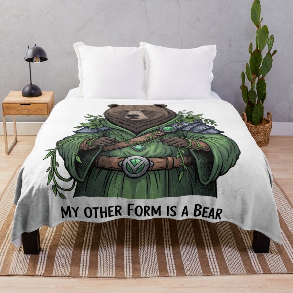 Item preview, My other form is a bear - Druid Tee designed and sold by ThreadedTavern.