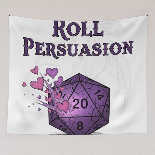 Item preview, Roll Persuasion - What's the bard done now? designed and sold by ThreadedTavern.