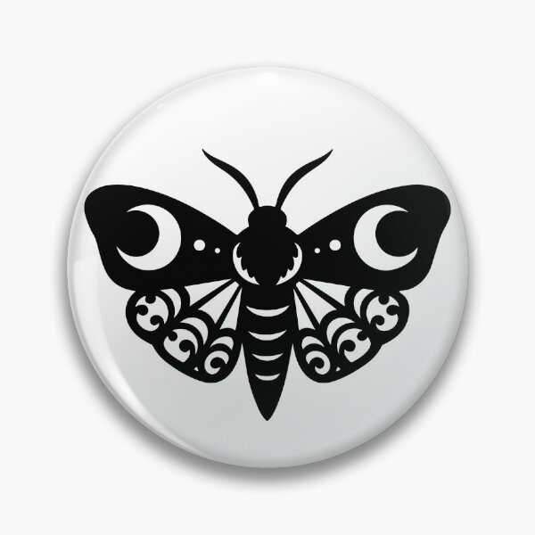 Item preview, Coquette Moon Moth Mystical Insect Gothic Tattoo Style designed and sold by Parkerzz.