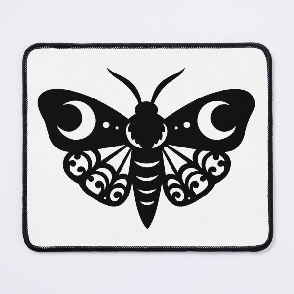Item preview, Coquette Moon Moth Mystical Insect Gothic Tattoo Style designed and sold by Parkerzz.