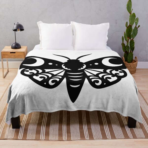 Item preview, Coquette Moon Moth Mystical Insect Gothic Tattoo Style designed and sold by Parkerzz.