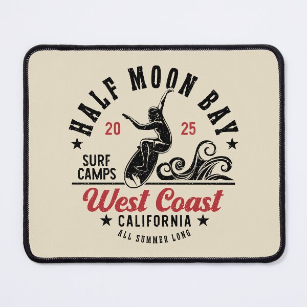 Item preview, Surfing Half Moon Bay Surf Camp San Mateo County California designed and sold by eclecTEEq.
