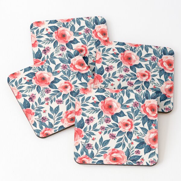 Item preview, Vintage Watercolor Peony & Violet Floral Pattern designed and sold by Wordsmith-Wear.