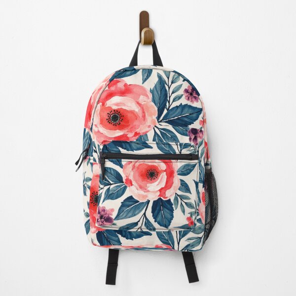 Item preview, Vintage Watercolor Peony & Violet Floral Pattern designed and sold by Wordsmith-Wear.