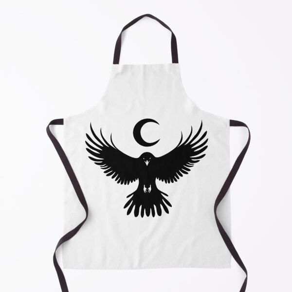 Item preview, Mystical Crescent Moon Crow Silhouette Gothic Bird Art designed and sold by Parkerzz.