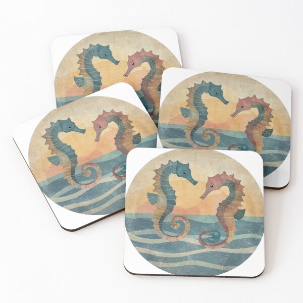 Item preview, Sea Creature Collection – Retro Pastel Ocean Animals in Abstract Circular Design (Whale, Dolphin, Turtle, Jellyfish, Seahorse) designed and sold by Dream Circuit .
