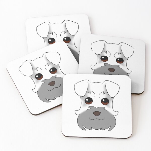 Item preview, White Schnauzer Grey Snout designed and sold by OliRoseArt.