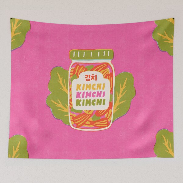 Item preview, Colorful Pink Kimchi Riso designed and sold by Midnight Coffee.