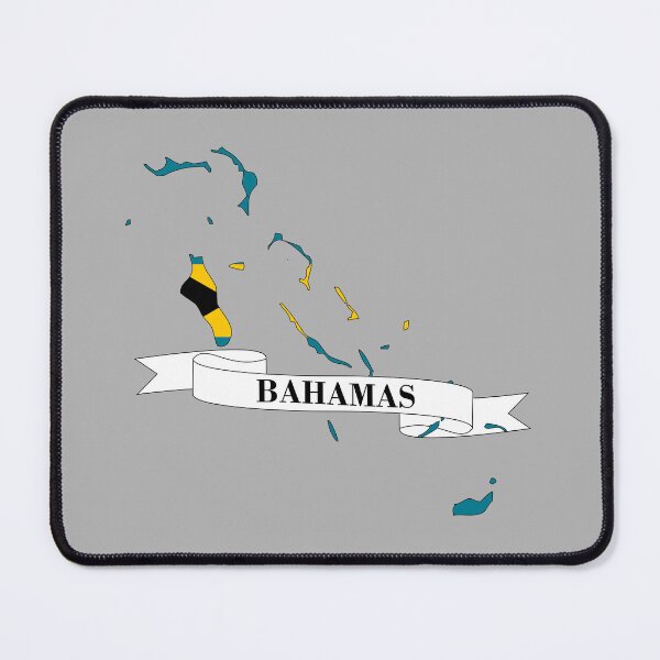 Item preview, Bahamas flag map designed and sold by visual adventures.