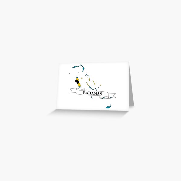 Item preview, Carte du drapeau des Bahamas designed and sold by visual adventures.