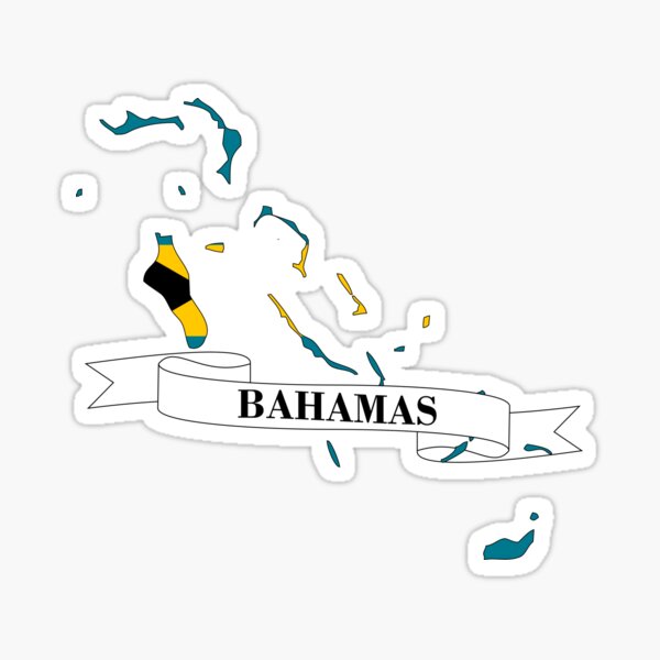 Item preview, Carte du drapeau des Bahamas designed and sold by visual adventures.