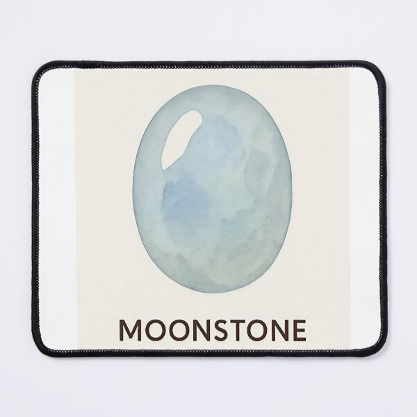 Item preview, Elegant Moonstone Gemstone Illustration – Mystical Crystal Design for Stickers, T-Shirts & Mugs designed and sold by JuliJoy.